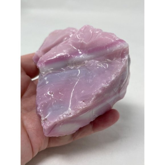Purple Lavender Pink Multicolor Layered Slag Art Glass Cullet #XL2365 - Picture 7 of 8